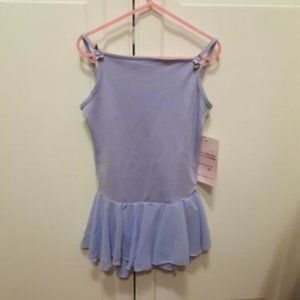 Mondor Ballet Dance Dress Lilac leotard dress with Skirt NWT 12-14